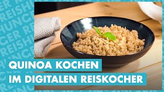 Quinoa kochen im Digitalen Reiskocher  Reishunger erklärt [upl. by Jennilee]