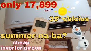 Affordable Split type Inverter Aircon 10 months review  Matrix Split type Aircon [upl. by Beauregard877]