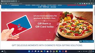 How to Use Dominos Gift Card 2022  Redeem Dominos eVouchers [upl. by Lithea]