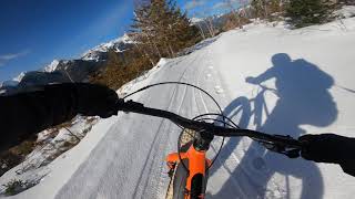 MTB Fat Bike fun Rocky Mountain Blizzard 20 Studded Vee Tires snow avalanche [upl. by Eninahpets787]