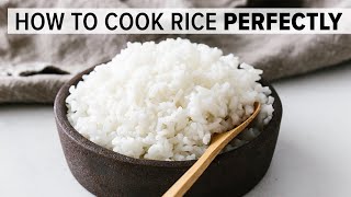 HOW TO COOK RICE PERFECTLY   tips meal prep and rice recipes [upl. by Chelton]