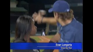 Never forget when Evan Longoria saved this reporter [upl. by Pomeroy]