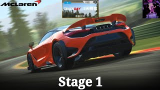 Real Racing 3  Longtail Legacy  Track Day  McLaren 765LT  Stage 1 ✅️ [upl. by Nalym281]