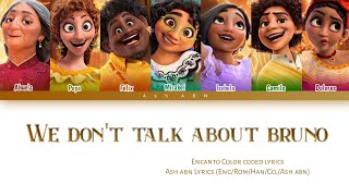 We dont talk about bruno  encanto DisneyEngColor coded REPOST [upl. by Alage]