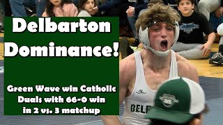 Delbarton 66 St Peters Prep 0  2 vs 3 in NJ  Catholic Duals Final [upl. by Anyrak828]