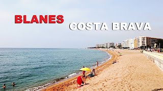 BLANES Girona Spain  Blanes Beach Walking Tour 2023 [upl. by Maurizia56]