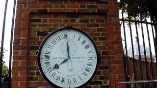 Greenwich Mean Time  Shepherd 24 hour wall clock 秒針の音 [upl. by Raynard]