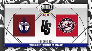 Juego 1  Semifinal 1  Marineros de Carabobo vs Senadores de Caracas  UCV  LMBP 080724 [upl. by Violette]