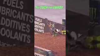 This crash was GNARLY Remember this Supercross shorts dirtbikes crash McAdoo [upl. by Femi561]