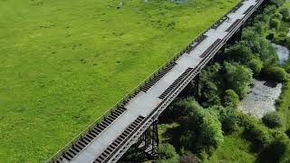 Drone Footage of Bennerley Viaduct Short [upl. by Ahsinet]