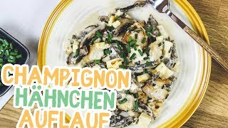 LowCarb Champignonauflauf mit Feta und Hähnchen  Essen ohne Kohlenhydrate [upl. by Bortz]