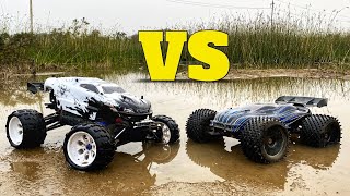 Traxxas Revo vs JLB Cheetah RC Car  Remote Control Car  High Speed RC Cars [upl. by Jem]