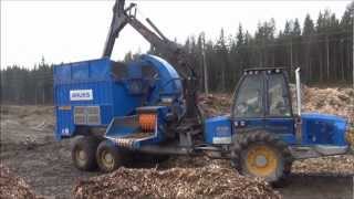 Rottne F18 With Bruks Wood Chipper [upl. by Omissam]