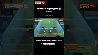 SQUASH Finals Highlights🎾  KHELO INDIA YOUTH GAMES 2024🇮🇳📍Tamil Nadu  SPORTSNET TV [upl. by Smoot]