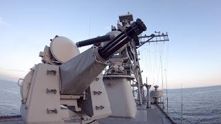 30mm Goalkeeper CIWS Live Fire [upl. by Meil948]