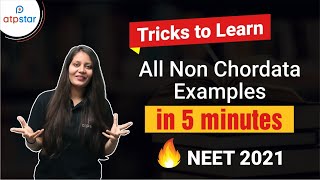 NEET 2021 Tricks to learn Non Chordata examples in 5 minutes Animal Kingdom Class11 Bio ATP STAR [upl. by Rosemary]