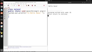 Geany Java setup in Linux [upl. by Boak884]