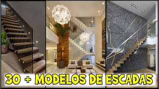 30 MODELOS DE ESCADAS INTERNAS PARA CASAS MODERNAS [upl. by Sillig]