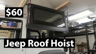 DIY Jeep Roof Hoist for 60 [upl. by Seen]