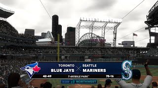 Toronto Blue Jays 4249  Seattle Mariners 7516  RS 92  MLB The Show 24 Gameplay [upl. by Rosenbaum]