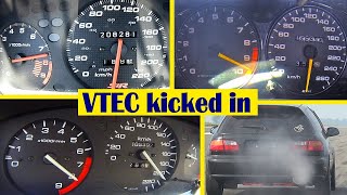 Best of Honda VTEC Turbo  Type R Acceleration amp Sound  Compilation vtec kicked in yo [upl. by Ssew14]