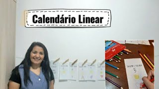 Calendário LinearInterações e Brincadeiras [upl. by Sallee]