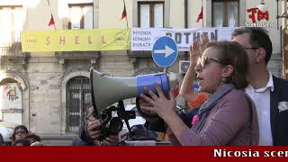 Nicosia scende in piazza centinaia di cittadini manifestano contro la crisi idrica [upl. by Clere]