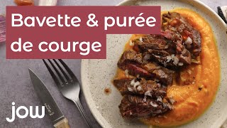 Recette de la bavette amp purée de potimarron [upl. by Gahan327]