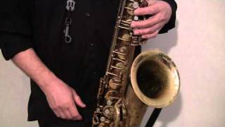 Saxophone Fingering Lesson 1 part 1 [upl. by Enomrej803]