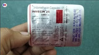 Inmecin 25mg Tablet  Indomethacin Capsule  Inmecin 25 Tablet Uses Benefits Dosage Review in Hindi [upl. by Llerrud591]