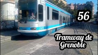 TFS et Citadis 402 du Tram de Grenoble devant la gare SNCF [upl. by Naujet378]