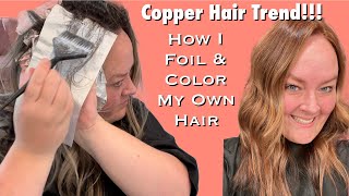 HOW TO DARK BROWN BRUNETTE TO COWBOY COPPER HAIR COLOR AT HOME WITH NO DAMAGE  PRO TUTORIAL [upl. by Nas113]