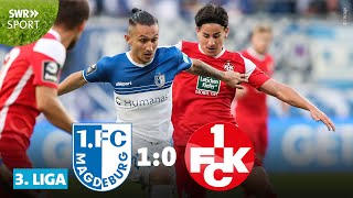 3 Liga Früher Gegentreffer FCK verliert in Magdeburg  SWR Sport [upl. by Romaine878]