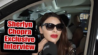 Sherlyn Chopra Reaction On Upcoming New Romantic Song With Adil Khan Dhurrani amp Rakhi Sawant Biopic [upl. by Liahus]