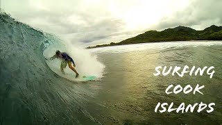 Surfing Rarotonga Raro Cook Islands  Rutaki  GoPro surf travel [upl. by Nnylharas]