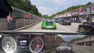 A 45 AMG  Salzburgring 17062018 Relaxed RunIn w many Porsches [upl. by Alemahs587]