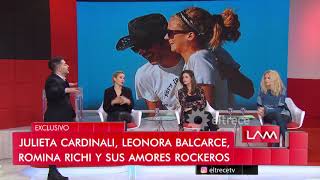 Julieta Cardinali Leonora Balcarce y Romina Richi hablaron de sus ex parejas rockeros [upl. by Nylorak]