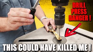 WARNING Internet drill press trend can SERIOUSLY hurt you [upl. by Ainahpets]