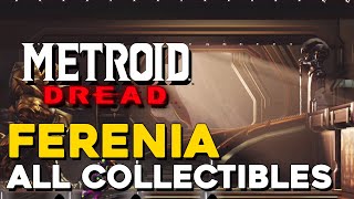 Metroid Dread Ferenia All Collectible Locations 100 Items All Missile Tanks Energy Tanks [upl. by Nessim96]