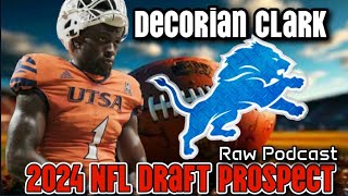 Detroit Lions Draft News amp Rumors 2024 NFL Draft Prospect WR Decorian Clark [upl. by Anelrac]