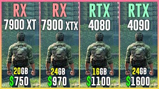 RX 7900 XT vs RX 7900 XTX vs RTX 4080 vs RTX 4090  Test in 12 Games [upl. by Cardinal247]