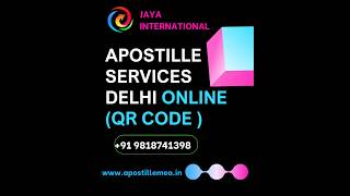 Apostille Attestation Services India  QR Code Apostille [upl. by Aleahpar]