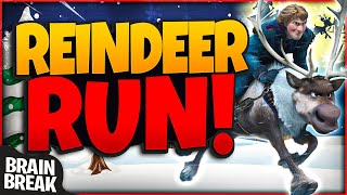 Reindeer Run  A Winter Brain Break Activity  Christmas Games For Kids  GoNoodle Games [upl. by Peggir]