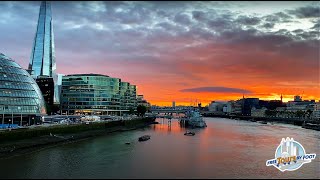 London Night Tour A Walk along the River Thames [upl. by Alaric229]