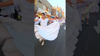 Bailando en PASACALLE DIA NACIONAL DE LA MARINERA 2024 TACNA PERU danza tacna shorts [upl. by Atiuqam]