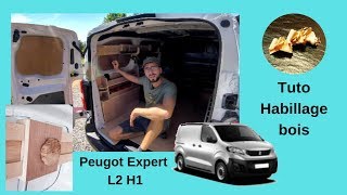 Habillage Peugeot Expert aménagement bois [upl. by Eiramadnil]