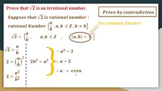 Prove sqrt2 is irrational [upl. by Yran963]