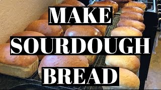 How to Make Sourdough Bread  Loaves Bread Sticks and Basil Bread [upl. by Matthus]