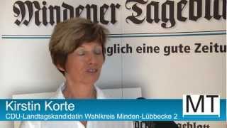 NRWLandtagswahl 2012 Kirstin Korte CDU im MTInterview [upl. by Edin1]