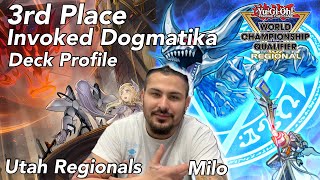 YUGIOH  3RD PLACE REGIONAL TOP INVOKED DOGMATIKA DECK PROFILE UTAH NEW BANLIST FORMAT JAN 2024 [upl. by Brose]